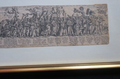 17th century engraving, The triumph of Christ