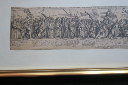 17th century engraving, The triumph of Christ