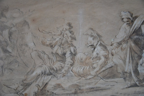 Zeichnung XVII, Begegnung der Charaktere D nach Salvator Rosa