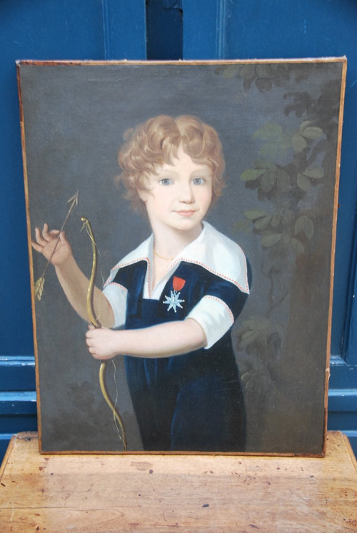 Portrait of a Young Boy with a Bow, 19th century