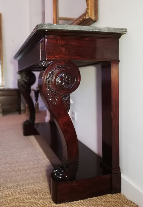 Georges Jacob and Jacob Desmalter, Important Empire-period stamped console table.