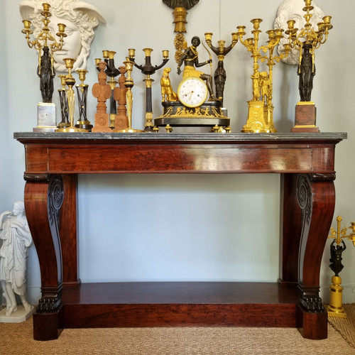 Georges Jacob and Jacob Desmalter, Important Empire-period stamped console table.