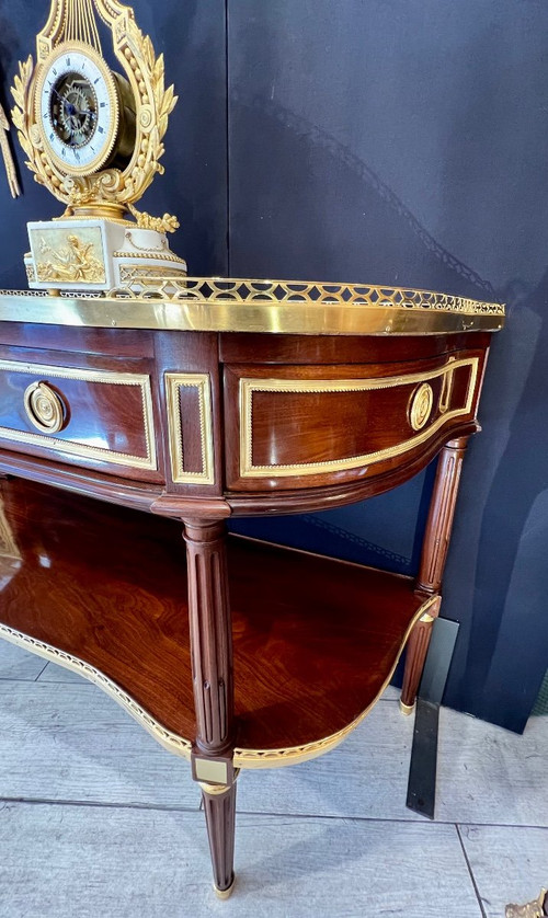 Louis XVI period console Stamped De Birckel