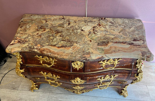 Regency period chest of drawers Stamped Hedouin