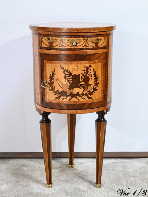 Kleiner Tisch Tambour, Stil Louis XVI - Ende 19.