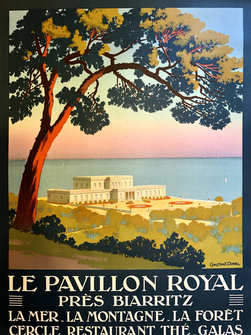 Poster 1920 Le Pavillon Royal Près Biarritz By Constant-duval (1877-1956).