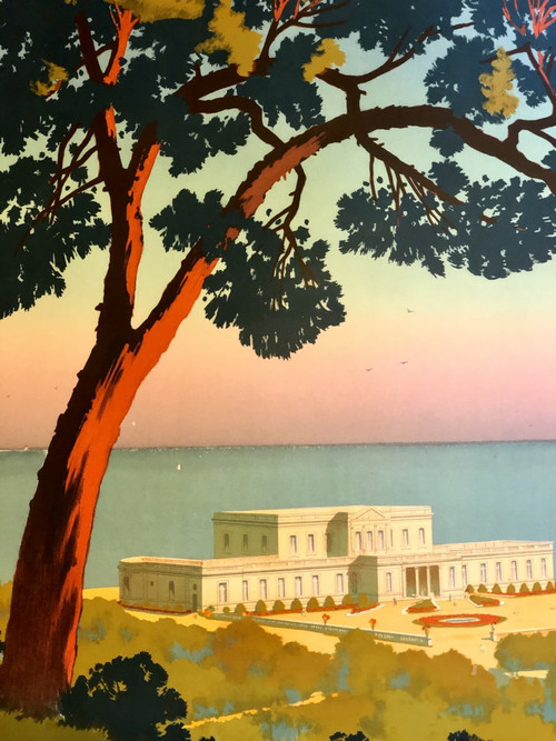 Poster 1920 Le Pavillon Royal Près Biarritz By Constant-duval (1877-1956).