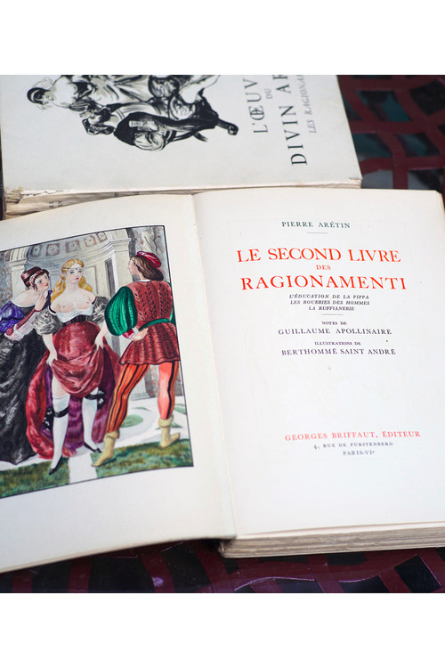 Curiosa L'OEUVRE DU DIVIN ARÉTIN, Premier et second livre des Ragionamenti, 2 vol.