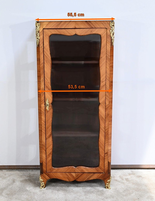 Small Rosewood Display Case, Louis XV Style - Late 19th century