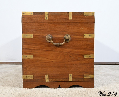 Teak Travel Trunk - Late 19th century