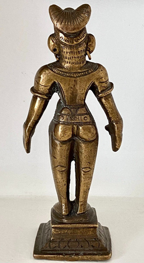 Indien, 1920er/1930er Jahre, Marapachi-Fruchtbarkeitspuppe aus Bronze.