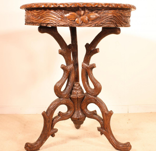 19th Century Black Forest Planter In Oak