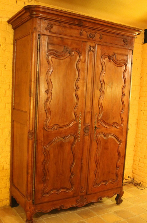 Louis XV Wardrobe In Walnut 18 ° Century