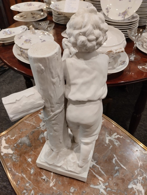 Pleading Child - Porcelain Biscuit - Late XIX E S.