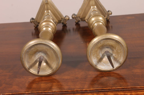 Pair Of Small Italian Torches Late 17th Century