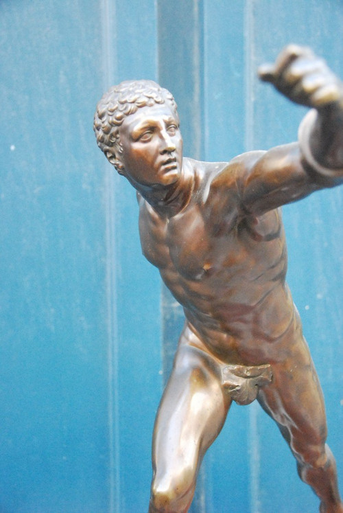 Important Bronze Le Gladiateur Borghèse Début Du XIXe siècle