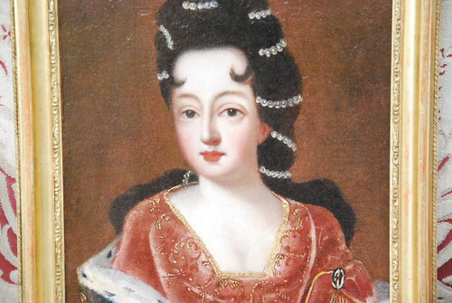 Portrait d'Après Gobert De La Princesse De Conti, Louise De Bourbon