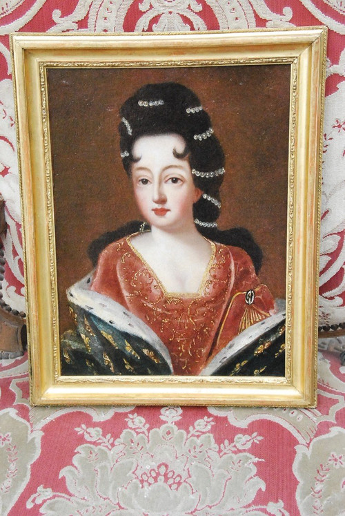 Portrait d'Après Gobert De La Princesse De Conti, Louise De Bourbon