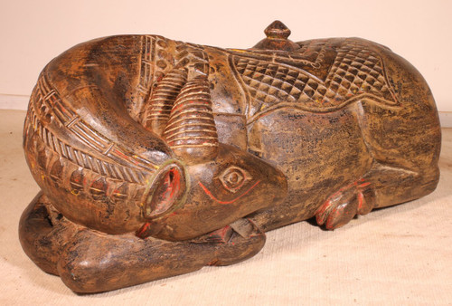 19th Century Indian Wooden Buffalo