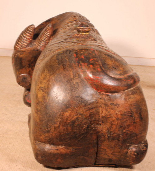 19th Century Indian Wooden Buffalo