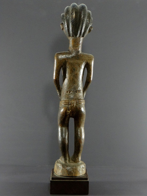 Côte d'Ivoire, Peuple Baoulé, Vers 1950, Statue Féminine Baoulé Ou Abron.