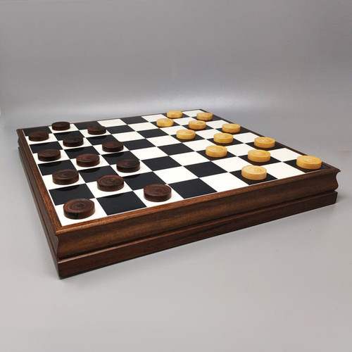 1970 Magnificent chess board - Game set - by Piero Fornasetti. Made in Italy