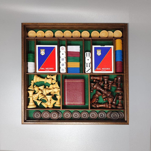 1970 Magnificent chess board - Game set - by Piero Fornasetti. Made in Italy