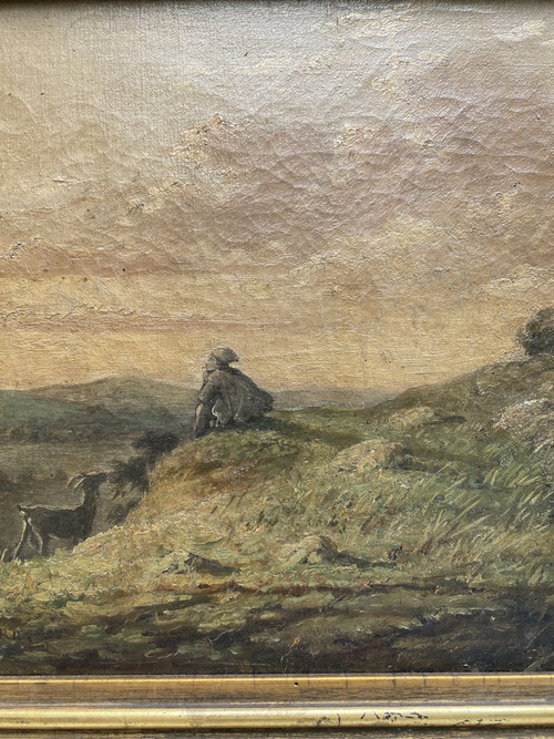 Ecole Française Du 19ème J. Lienard - Pastoral scene