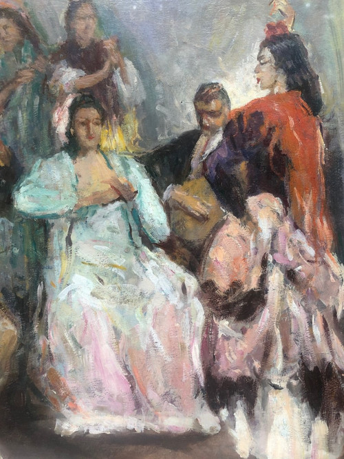 Ecole Française 1921, Les Joueurs De Flamenco