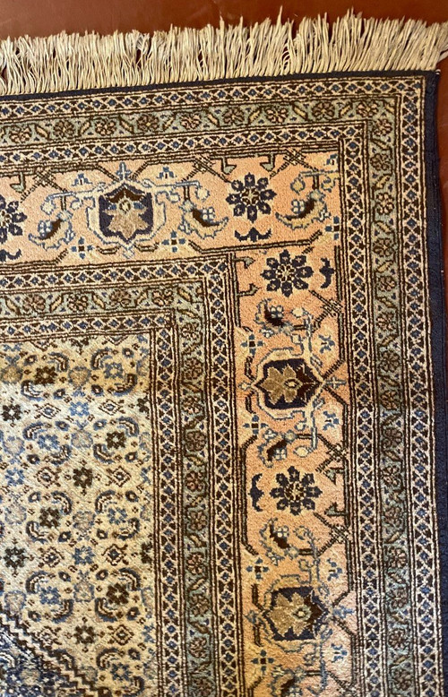 Persian Rug 3m37-2m34 with Blue Decor