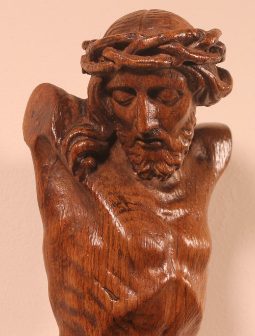 Cristo di quercia del XVIII secolo -Francia