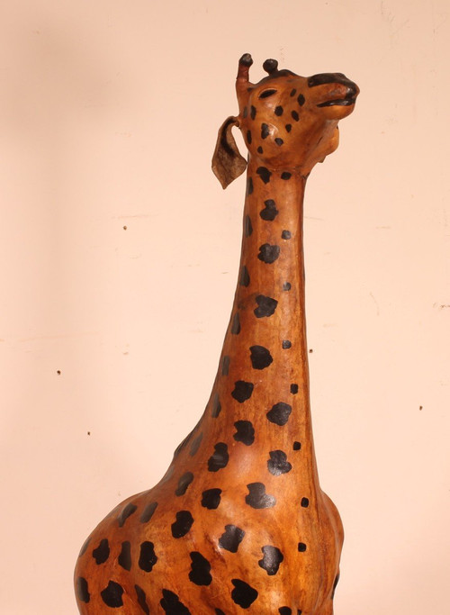 Girafe En Cuir 20° Siècle-angleterre