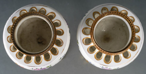 Pair Of Porcelain Perfume Burners Late Nineteenth Century