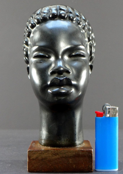 France Years 1950/1960, Africanist Ceramic Vide-poches Roger Capron Spirit.