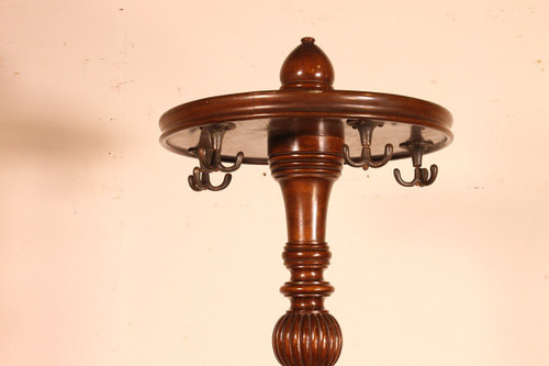 19th Century Mahogany Coat Rack