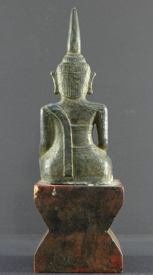 Laos, Début Du XIXème Siècle Ou Antérieur, Statue De Bouddha En Bronze.