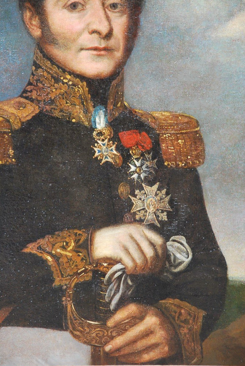 Porträt von Admiral Mathieu, Gouverneur von Martinique