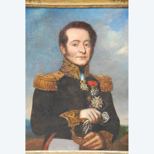 Porträt von Admiral Mathieu, Gouverneur von Martinique