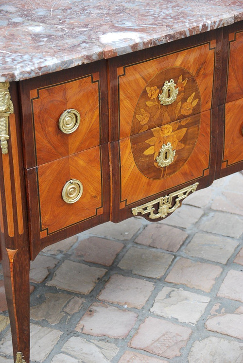 Petite Commode En Placage D époque Louis XVI