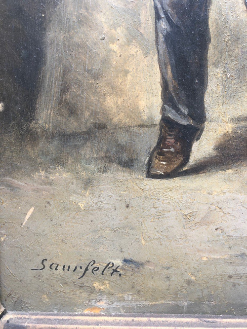 Léonard Saurfelt (ca. 1840 -?) Der Zeitungsverkäufer, ca. 1870