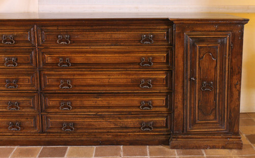 Italian Renaissance Sacristy Furniture In Walnut