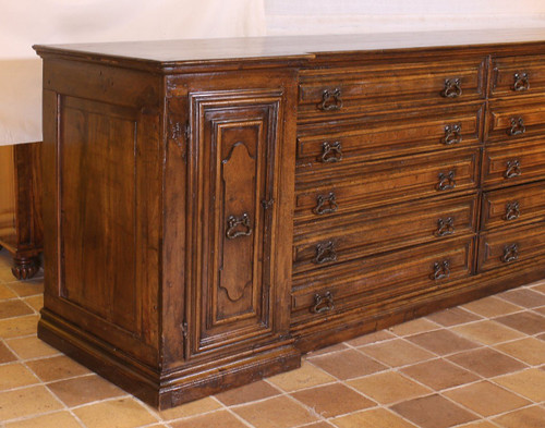 Italian Renaissance Sacristy Furniture In Walnut