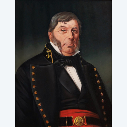 J. LEBEL, Portrait of a sailor (large format)