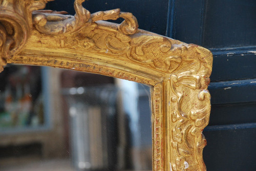 Gilded Wood Mirror Regency period 18th century