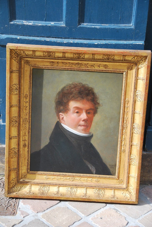 Early 19th Century Portrait of a Man Signed De Sicardi