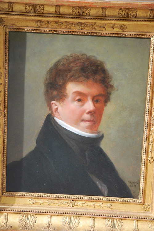 Early 19th Century Portrait of a Man Signed De Sicardi