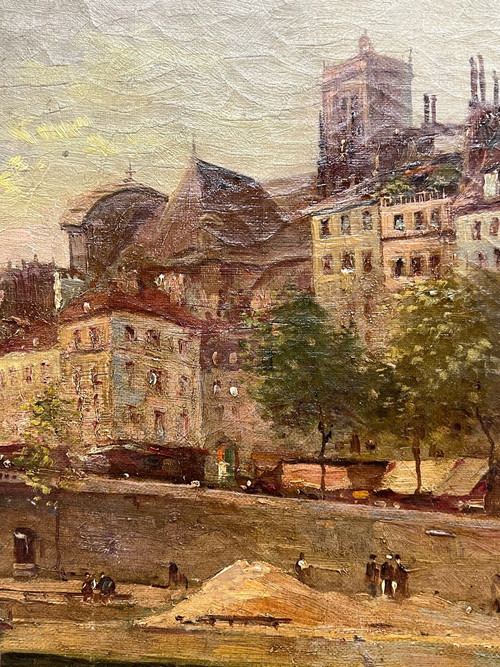 Léon Ballin (XIX-XX) - Paris, Le Pont Neuf, Circa 1900