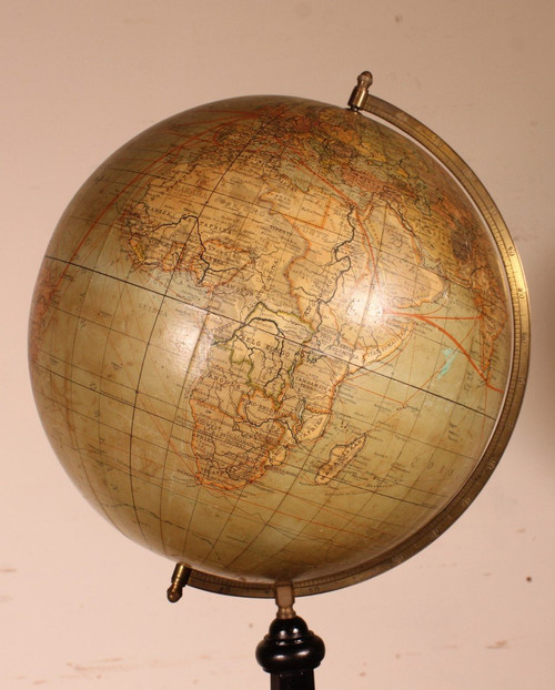 Large 69cm High Handels Und Verkehrsglobus Globe