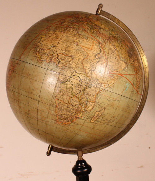 Large 69cm High Handels Und Verkehrsglobus Globe