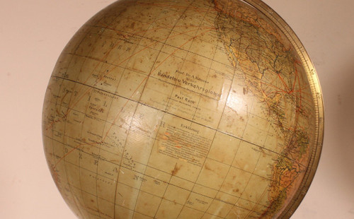 Large 69cm High Handels Und Verkehrsglobus Globe